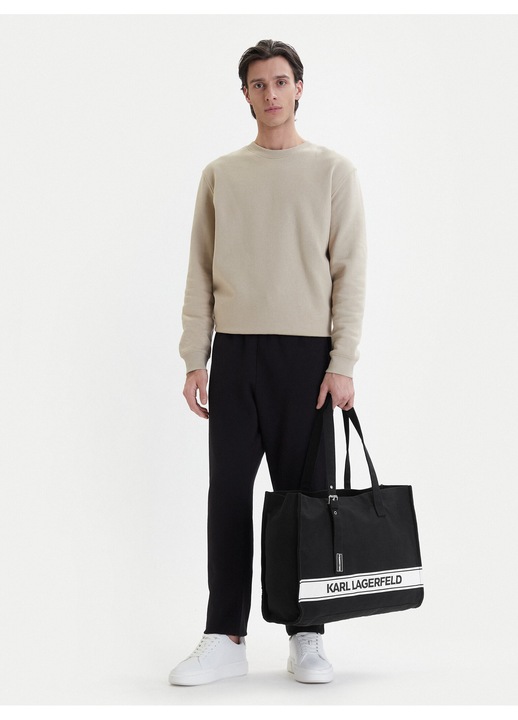 Geanta dama, Karl Lagerfeld, neagra, dimensiune mare