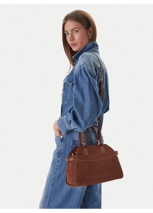 Női táska, Guess, barna, természetes bőr, One Size INTL