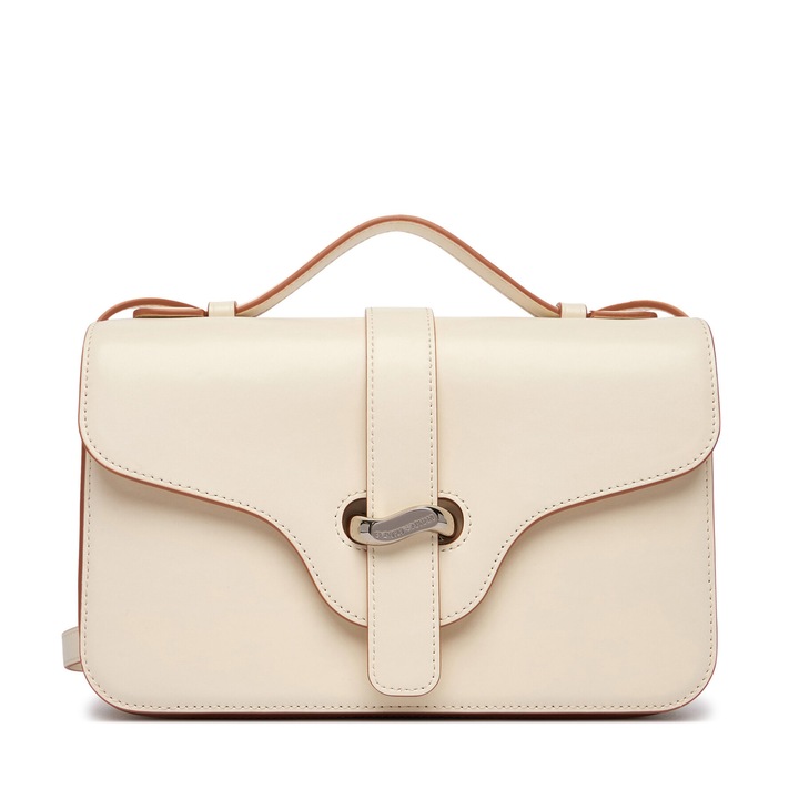 Női táska, Emporio Armani, valódi bőr, bézs, One Size INTL