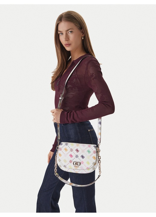 Női táska, Guess, fehér, műbőr, One Size INTL