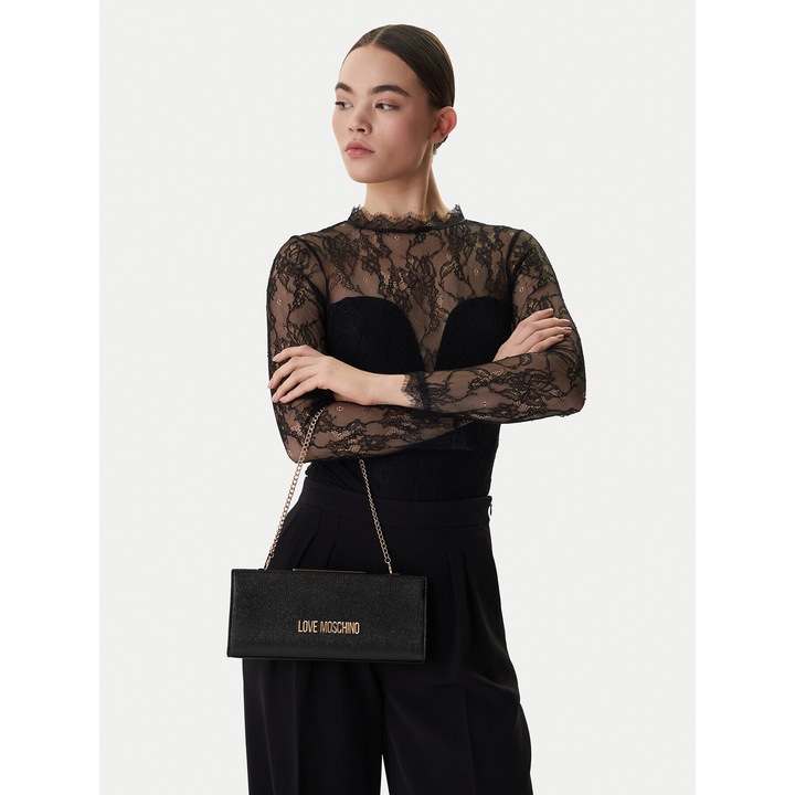 Geanta dama, Love Moschino, piele ecologica, neagra, One Size INTL