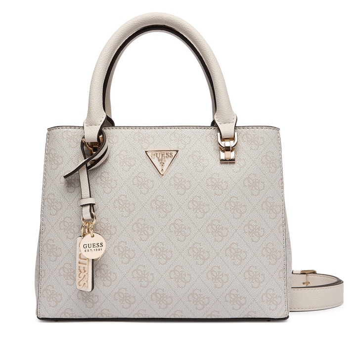 Дамска чанта, Guess, екологична, бежова, Един размер INTL