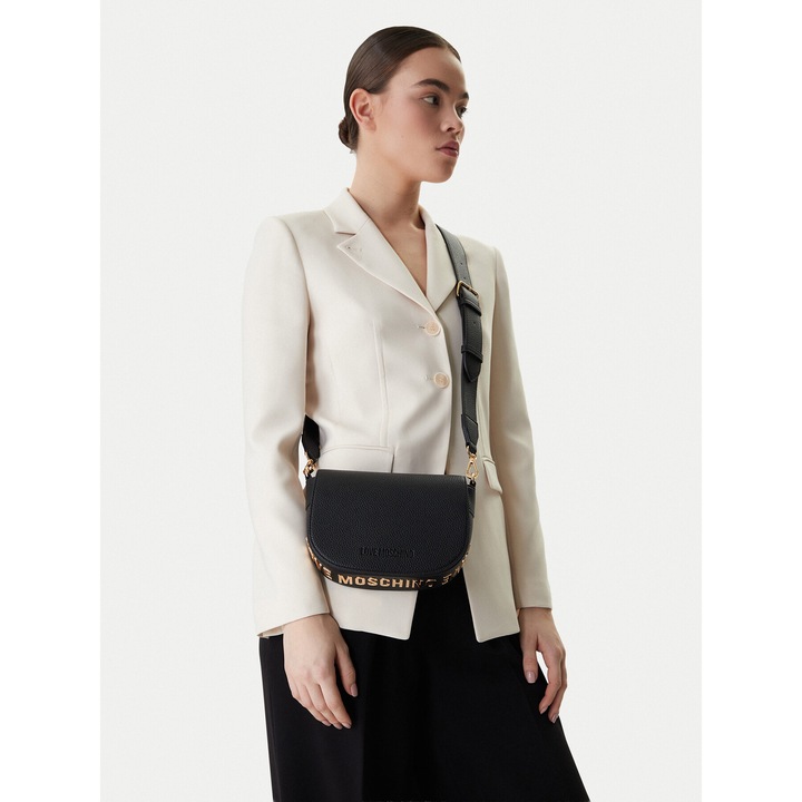 Geanta dama, Love Moschino, piele ecologica, neagra, One Size INTL