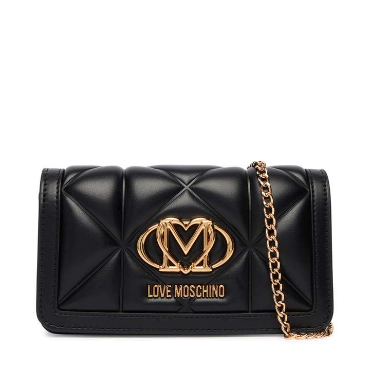 Geanta dama, Love Moschino, piele ecologica, negru, One Size INTL