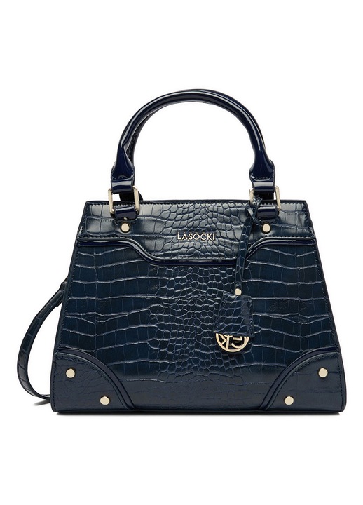 Geanta dama, Lasocki, croco, albastru, One Size INTL
