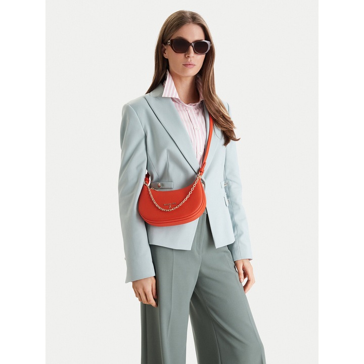 Női táska, Patrizia Pepe, természetes bőr, narancssárga, One Size INTL