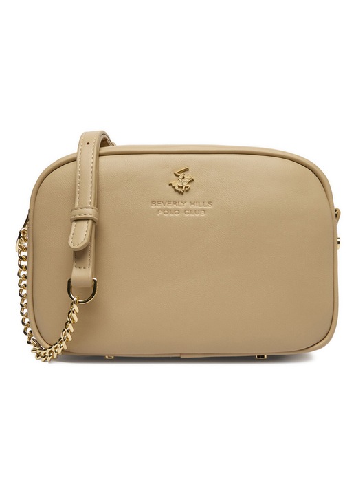 Crossbody táska, Beverly Hills Polo Club, szövet, bézs, One Size INTL