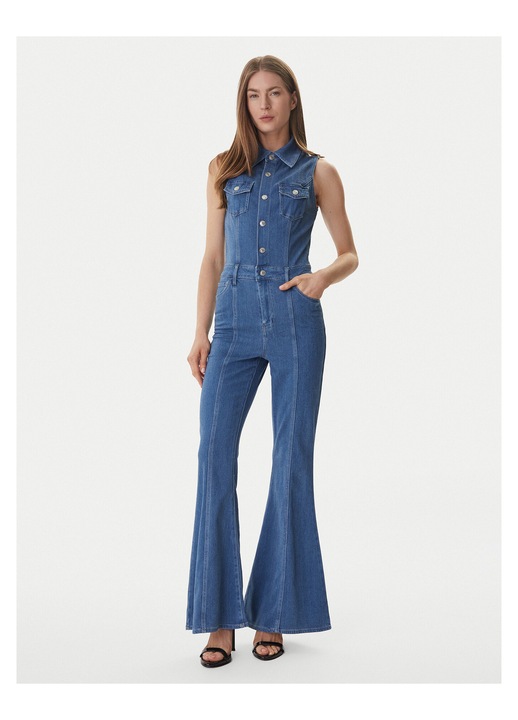 Salopeta dama, Guess, fermoar, albastru