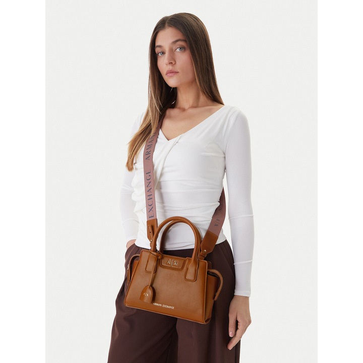 Női táska, Armani Exchange, műbőr, barna, One Size INTL