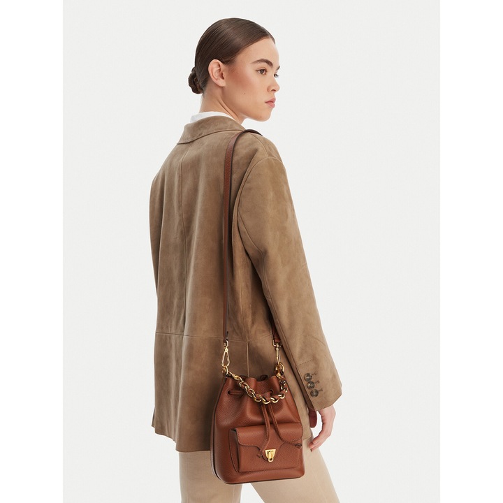 Női táska, Guess, valódi bőr, barna, One Size INTL