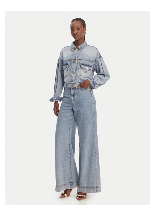 Geaca de blugi, Armani Exchange, albastru, 55% bumbac, 41% lyocell