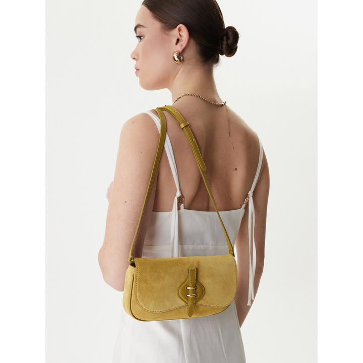 Női táska, Coccinelle, természetes bőr, zöld, One Size INTL