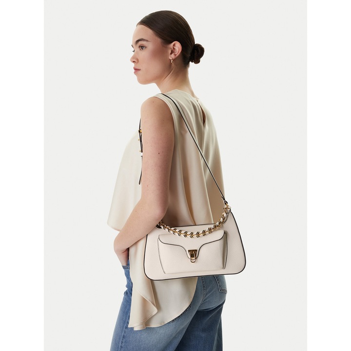 Női táska, Coccinelle, bézs, természetes bőr, One Size INTL