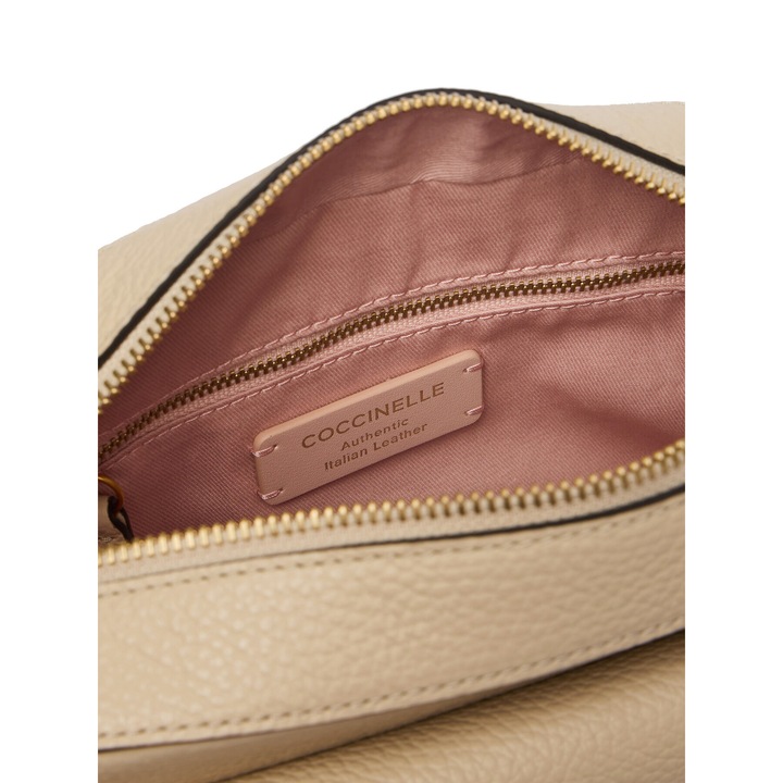 Coccinelle táska, természetes bőr, bézs, One Size INTL
