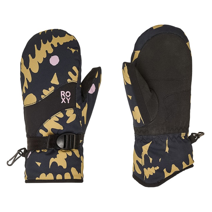 Sportkesztyű, Roxy, fekete, műanyag, S méret