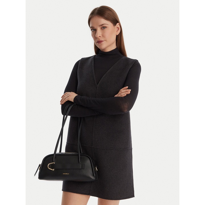 Női táska, Coccinelle, természetes bőr, fekete, One Size INTL