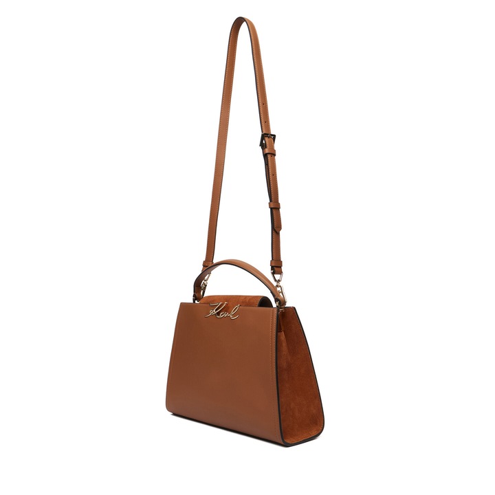 Női táska, Karl Lagerfeld, természetes bőr, barna, One Size INTL