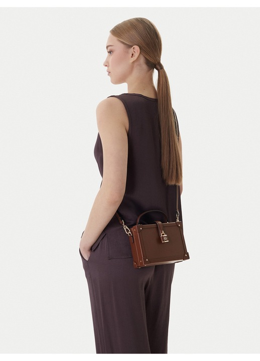 Karl Lagerfeld női táska, természetes bőr, barna, One Size INTL