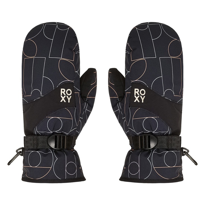 Sportkesztyű, Roxy, fekete, műanyag, XL INTL
