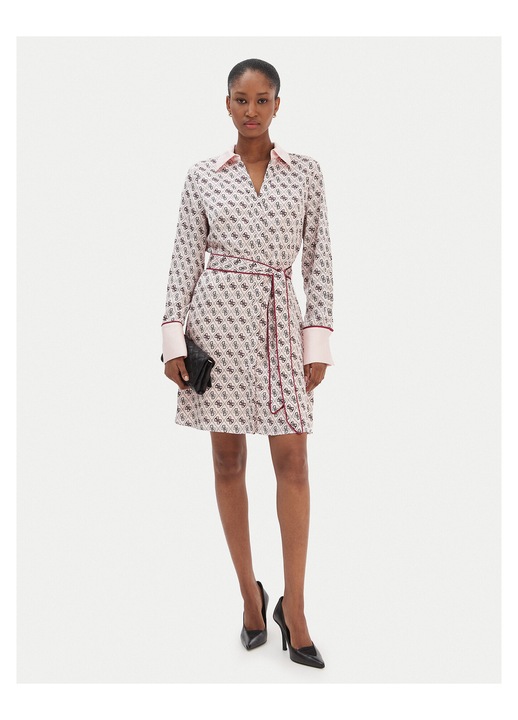 Rochie camasa, Guess, poliester, roz