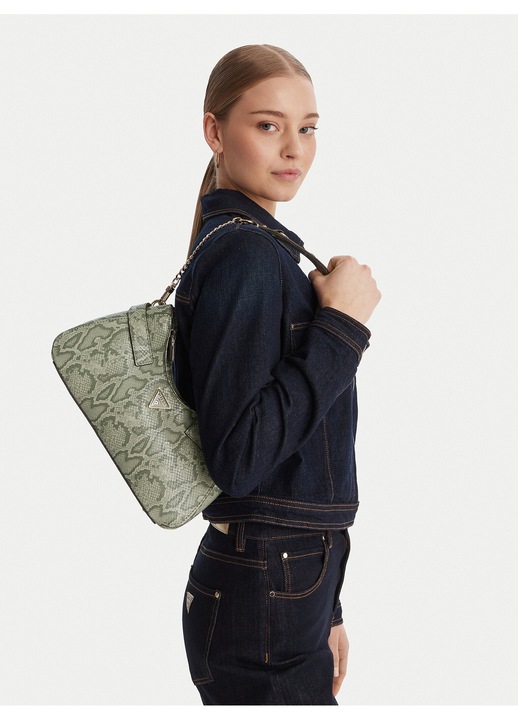 Női táska, Guess, ökológiai, zöld, One Size INTL