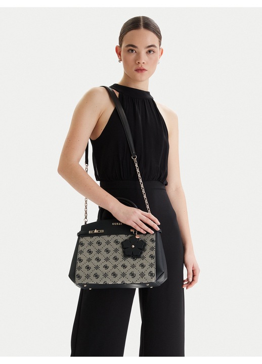 Női táska, Guess, ökológikus, fekete, One Size INTL