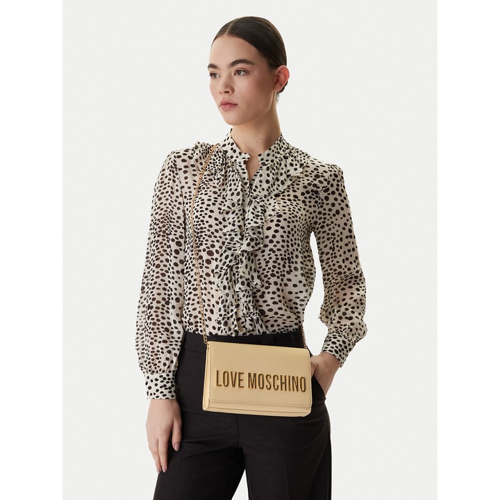 Geanta dama, Love Moschino, piele ecologica, bej, One Size INTL