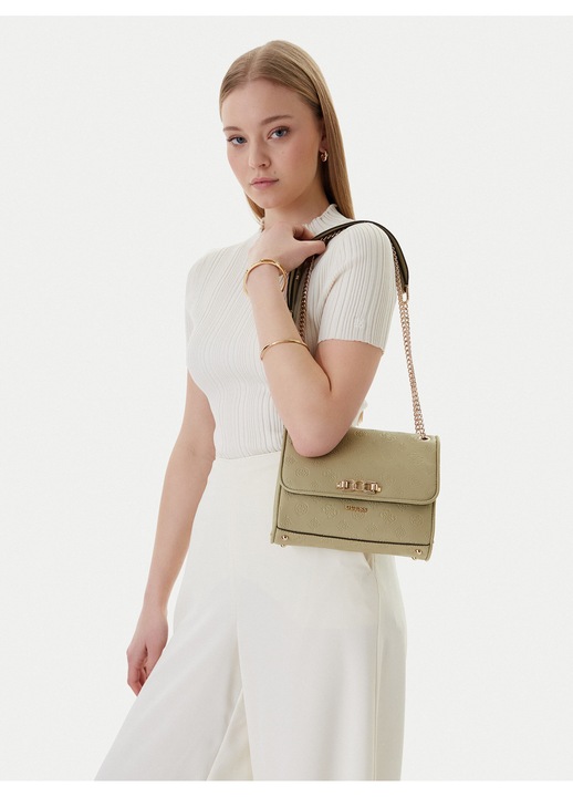 Női táska, Guess, ökológiai, zöld, One Size INTL