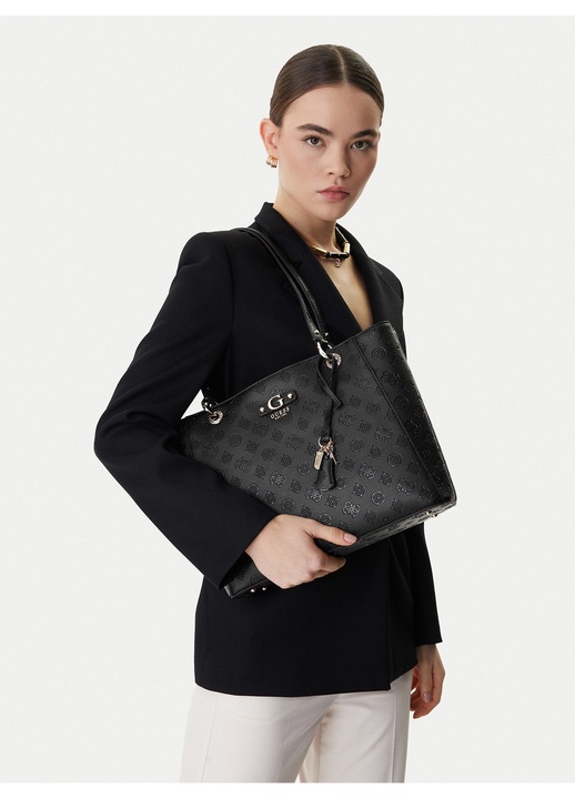 Női táska, Guess, ökológikus, fekete, One Size INTL