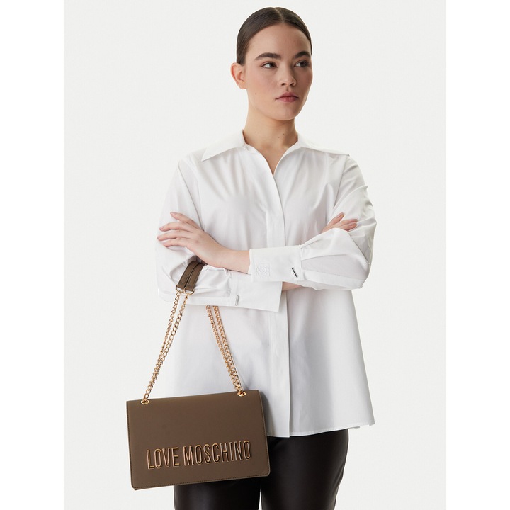 Geanta dama, Love Moschino, piele ecologica, maro, One Size INTL