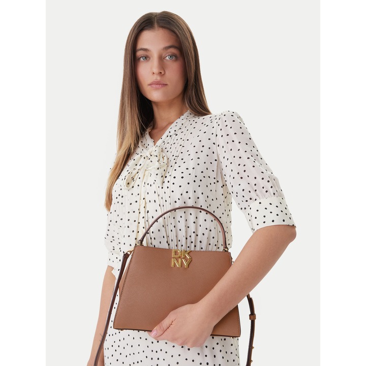 Női táska, Dkny, természetes bőr, barna, One Size INTL