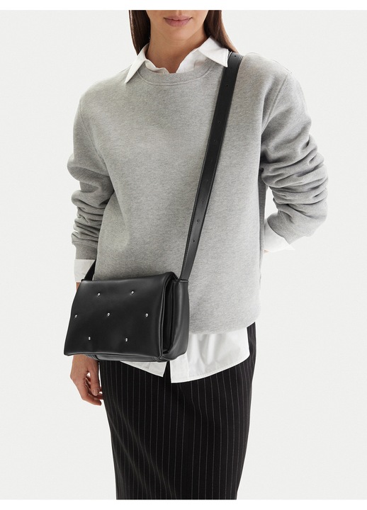 Jenny crossbody táska, textil, fekete, One Size INTL