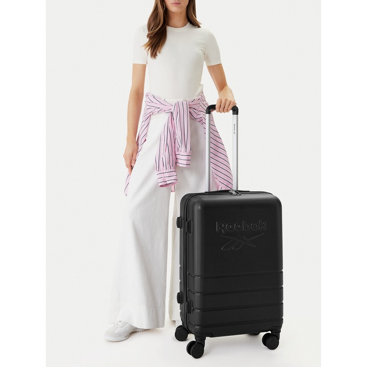 Troler mediu, Reebok, plastic, negru, One Size INTL