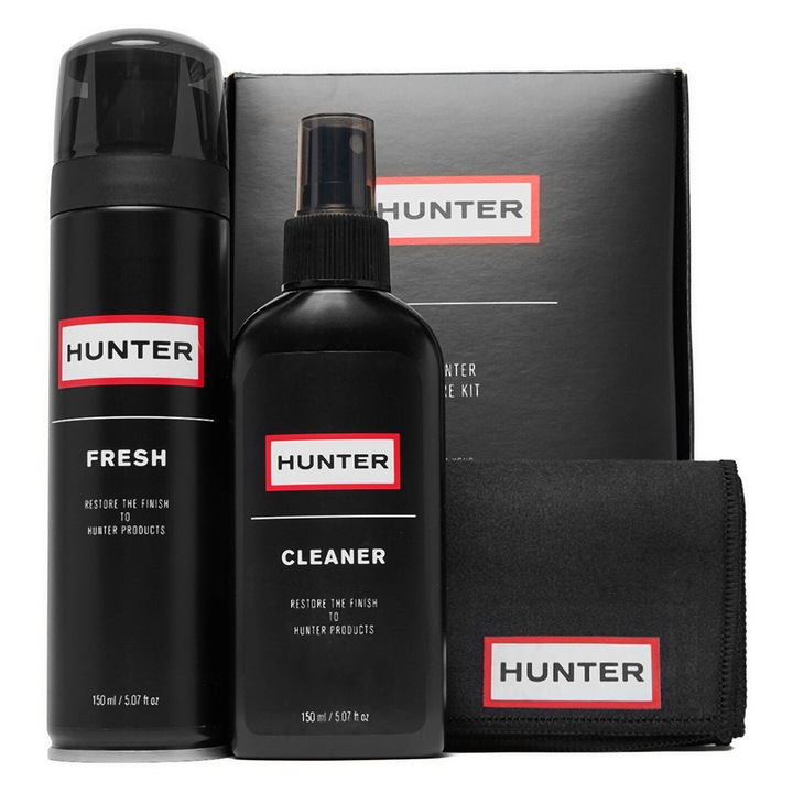 Cipőtisztító készlet, Hunter, fekete