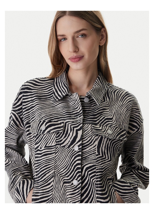 Geaca de blugi Vero Moda, Bumbac, Gri, Gri