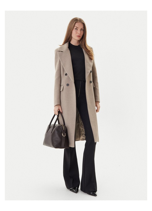 Palton de tranzitie, MARYLEY, bej, 60% poliester, 20% acril, 20% viscoza, L INTL