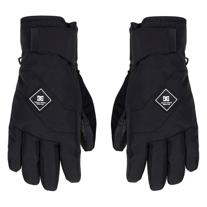 Sportkesztyű, Dc Shoes, fekete, műanyag, XL