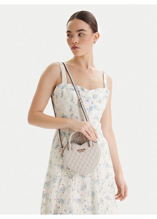 Дамска чанта, Guess, екологична, бяла, Един размер INTL