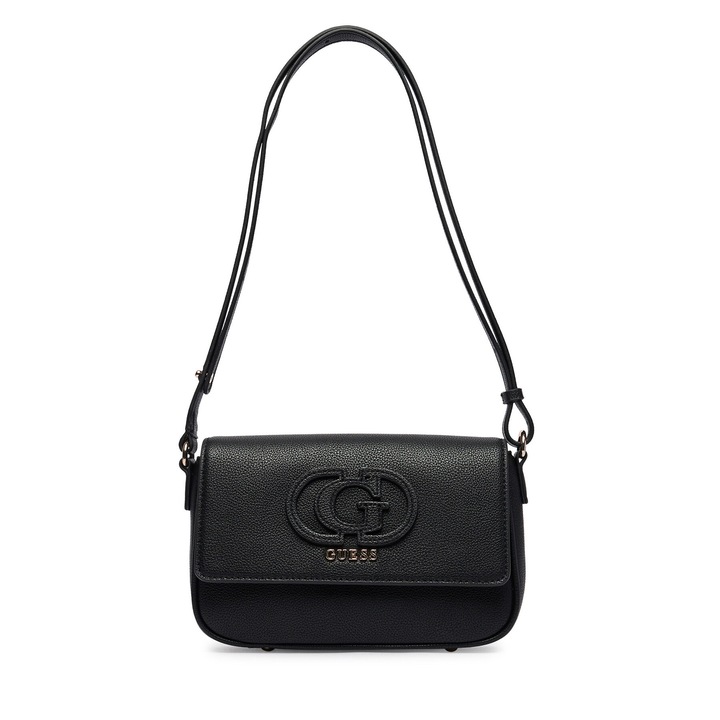 Дамска чанта, Guess, екологична кожа, черна, Един размер INTL