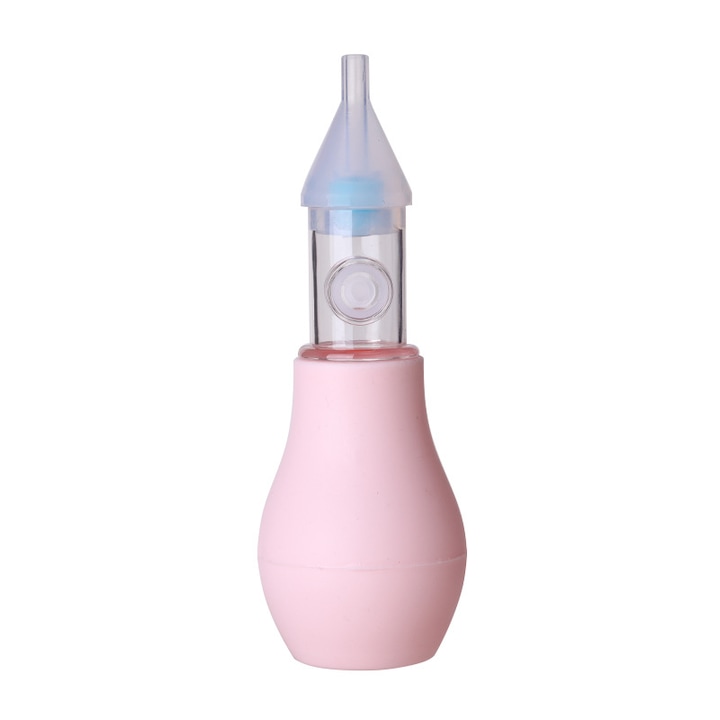 Aspirator nazal manual pentru bebelusi, cu varf din silicon moale, design anti-reflux, usor de curatat, portabil