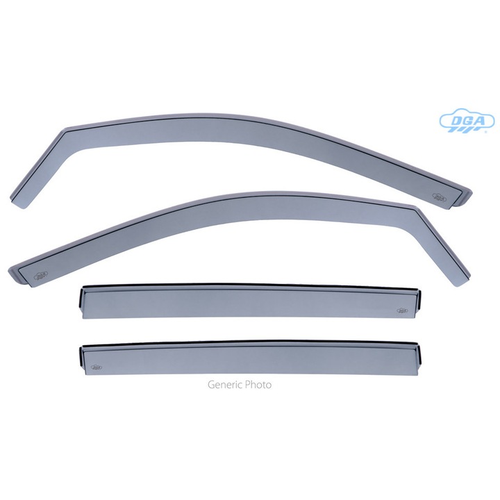 Set paravanuri auto, DGA, pentru Hyundai Tucson 5D 2021+, acril, rezistente la intemperii, 4 buc