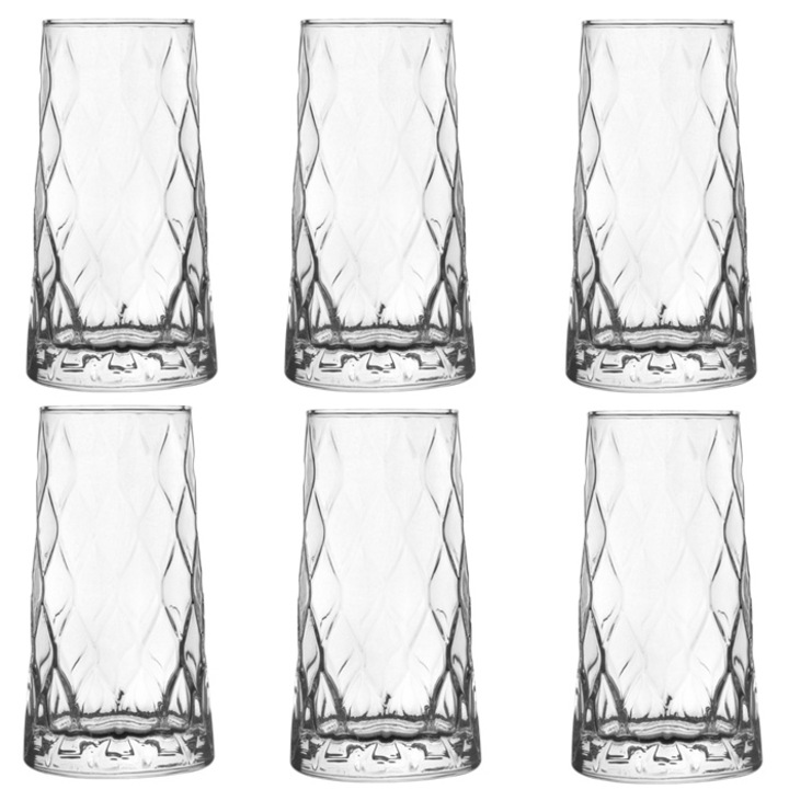 Set 6 pahare fara picior Raki 480ml, 8, 3xh15, 5cm