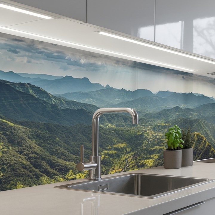 Panou bucatarieProtectie aragaz, Antistropi, Termorezistent 250x60 cm