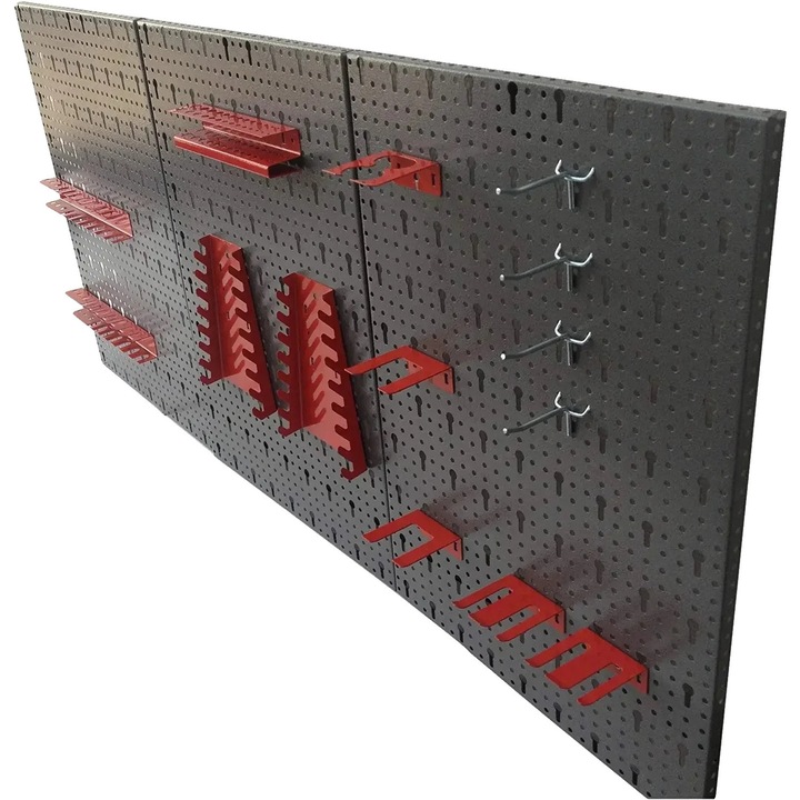 Szerszámrendező panel, 25 darabos, fém