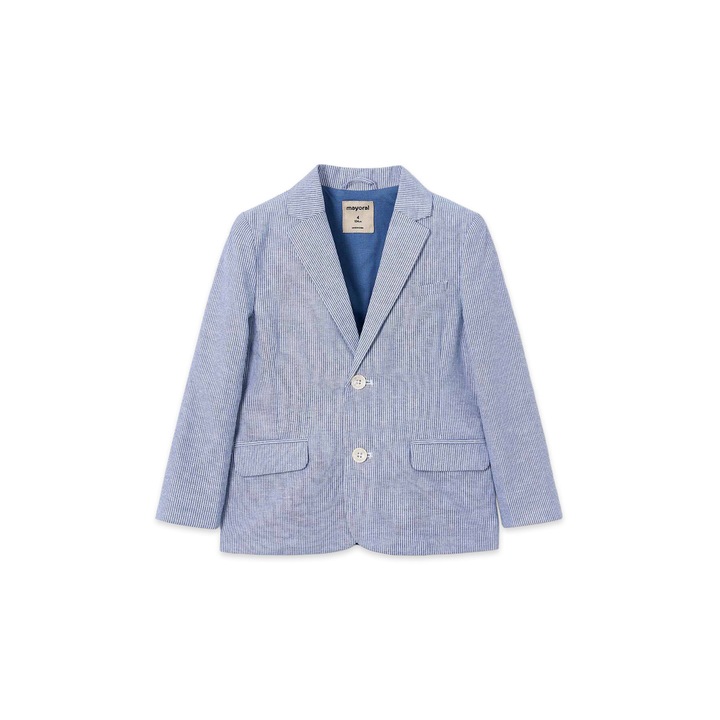 Sacou pentru baieti, Mayoral, bumbac, dungi, albastru, 90% bumbac