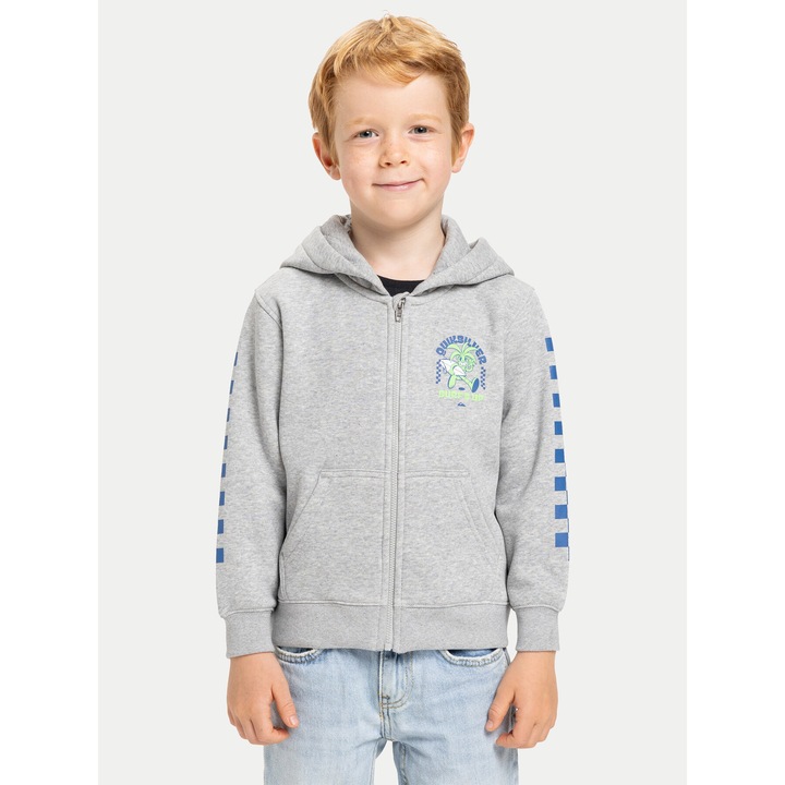 Bluza baieti, Quiksilver, 55% bumbac, 45% poliester, Gri