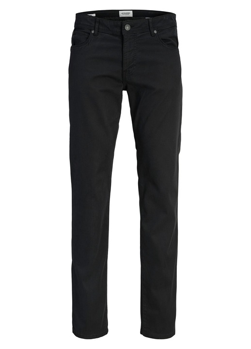 Pantaloni barbati, Jack & Jones, bumbac organic, fermoar, negru, W27-L30 US