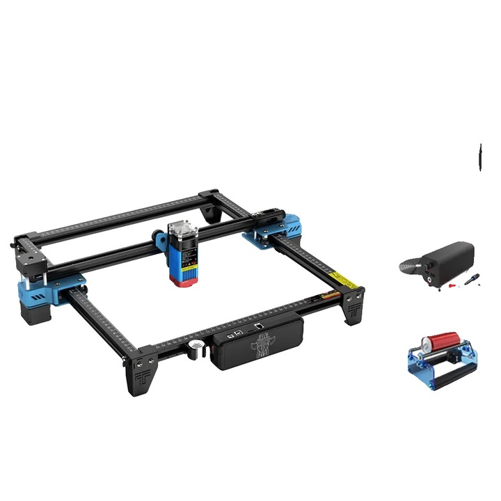 Masina de gravat laser TTS Set 580W, viteza mare de gravare, compatibilitate material divers, 300x300mm, priza EU