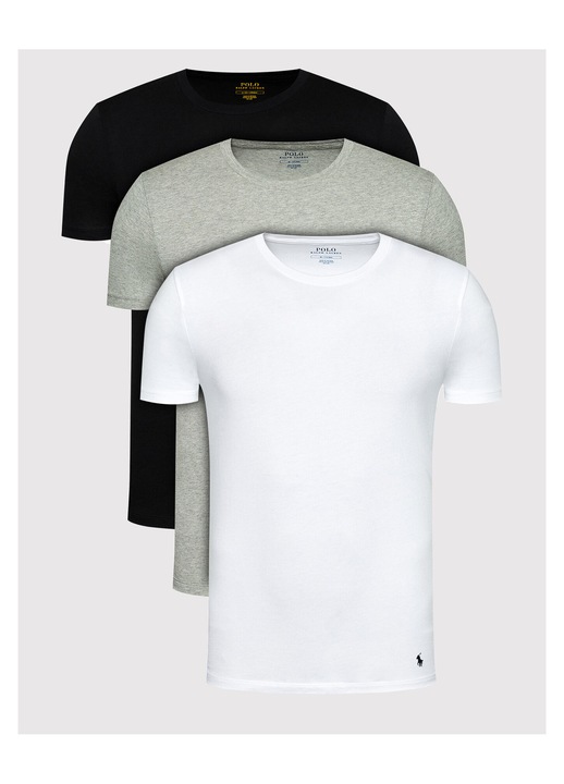 Set 3 tricouri barbati, Polo Ralph Lauren, bumbac, multicolor, XL INTL