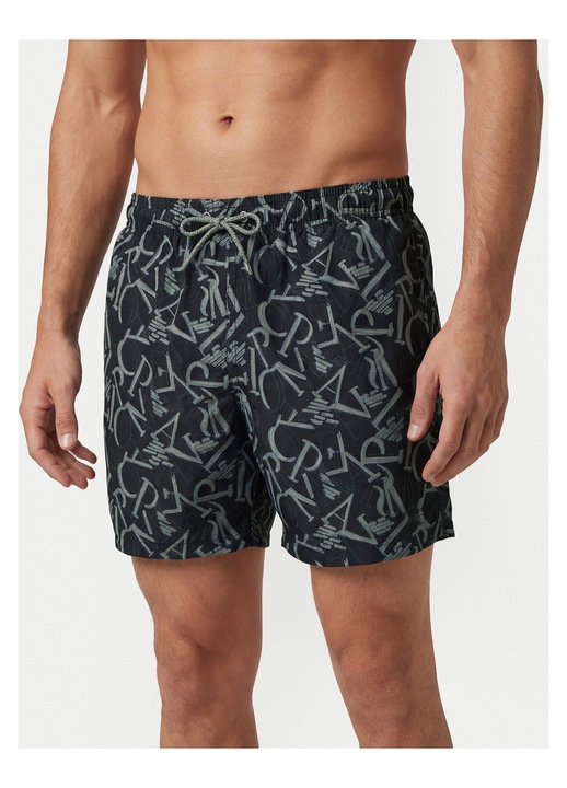 Sort de baie albastru Emporio Armani, Negru